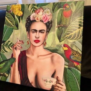 NEW!  Frida Kahlo on Canvas Art